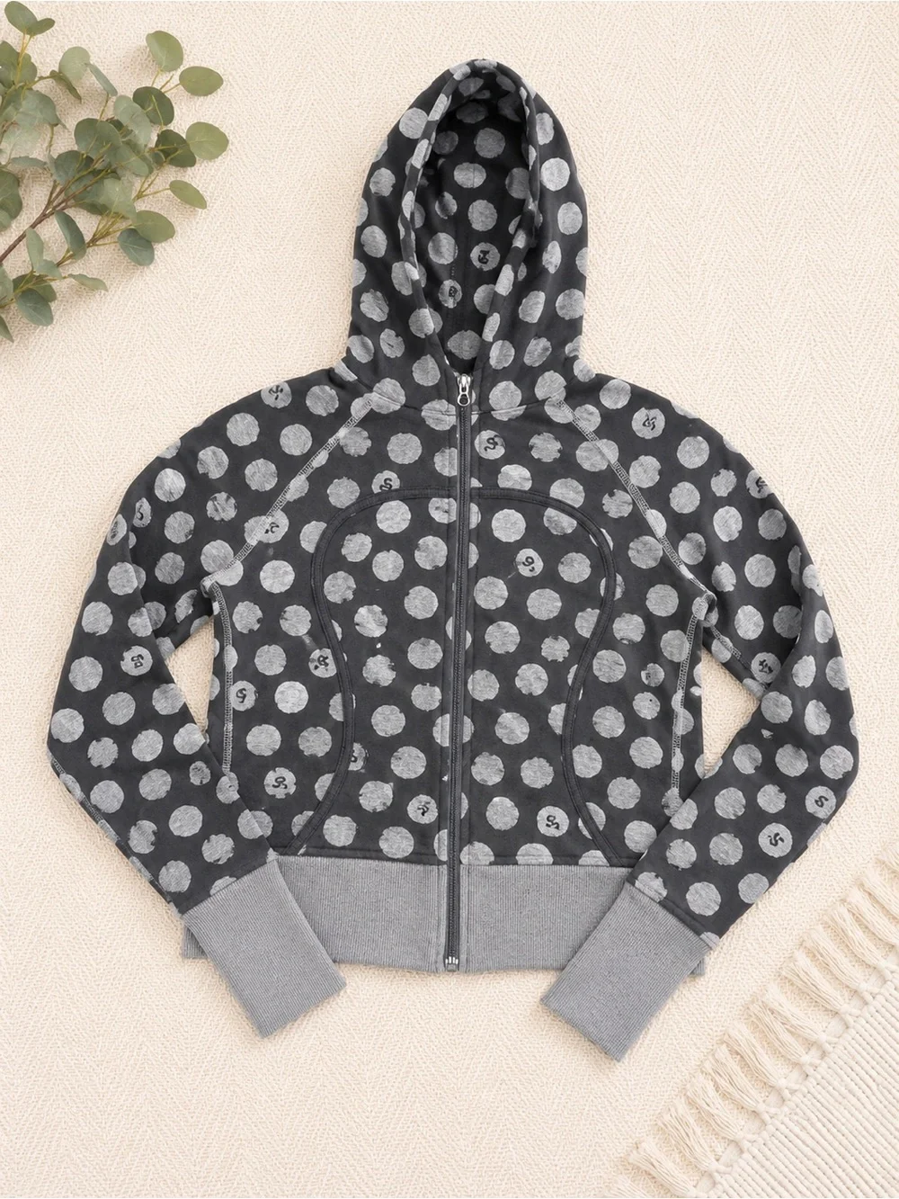 Vintage lululemon athletica Gray Polka Dot Scuba